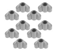 Toyvian 10pcs Plastic 3-Way Connector Replacement Parts for Underarm Crutches Gray Crutch Repair Accessories for Stability Support Sturdy Joint Mounting Brackets for Walking Aids