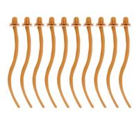 Toyvian 10pcs Plastic Bird Perch for Parrots and Birds Sturdy Standing Stick Suitable for Parakeets and Cockatiels