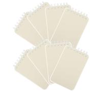 Toyvian 10pcs Pocket Spiral Notebook A7 Lined Paper PP Cover for School Use