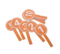 Toyvian 10PCS Portable Score Paddles with High Contrast Numbers Lightweight Handheld Voting and Scoring Boards for Sports Events and Competitions Vibrant Paddles