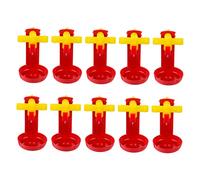 Toyvian 10pcs Poultry Water Nipples Household Chicken Drinking Fountain Steel Ball Fittings for Automatic Watering System