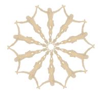 Toyvian 10pcs Prayer Cross Wall Decor Christian Sculpture Ornament 3.5x2x1inch Plastic Meaningful Religious Symbol DIY Design for Home Altars and Craft Projects