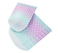 Toyvian 10pcs Printing Paper Candy Cookie Bags Buffet Treat Storage Bag for Kid’s Birthday Party (Mermaid Scales Pattern)