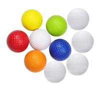 Toyvian 10Pcs Professional Blank Golf Balls Durable Wear Resistant Practice Balls for Swing Training Golfing Accessory for Enthusiasts Suitable for Indoor and Outdoor Use Random Color