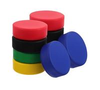 Toyvian 10pcs PU Foam Hockey Pucks for Training Soft Mini Knee Hockey Balls with Smooth Surface and Soothing Colors Stress Relief Sports Supplies for Adults Indoor Practice