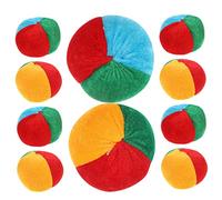 Toyvian 10pcs Pumpkin Shaped Bags for Toss Game for Outdoor Fun Coordination Skills Lightweight Portable for Sports Events Barbecues Community Activities