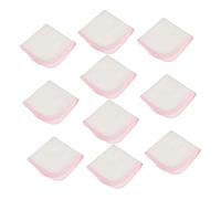 Toyvian 10pcs Pure Cotton Muslin Handkerchiefs Cuddle Dry Towel Face Washcloth for Newborns Bath Bibs