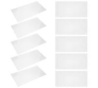 Toyvian 10pcs Pvc Bunny Pee Shield Litter Box Splash Guard for Small Animal Homes, Quick Drying Rabbit Cage Guard Liner to Avoid Urine and Litter Escaping in Bunny Habitat