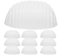 Toyvian 10pcs Pvc Plastic Baseball Cap Shaper Insert Small Size Hat Inner Support Holder for Men and Women, Baseball Cap Display Holder Suitable for Hat Organizer and Storage