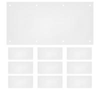 Toyvian 10pcs Pvc Rabbit Urine Guard Cage Protector with 8 Holes, Easy to Clean and Flexible Assembly, for Guinea Pig and Bunny Habitat at Home