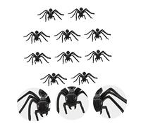 Toyvian 10Pcs Realistic Fake Black Ants Prank Ant for Halloween Party Decorations Lifelike Scary Bug Figurines for April Fools Day and Haunted House Pranks