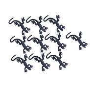 Toyvian 10Pcs Realistic Plastic Gecko Halloween Decorations Prank Props for Parties Carnivals and Masquerades Lifelike Reptile Simulation Models for Trick and Horror Atmosphere