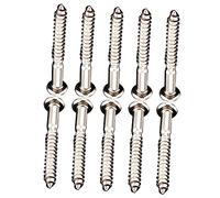 Toyvian 10pcs Round- Guitar Bridge Screws for Electronic Guitars Metal Base Plate Fixing Screws Easy to Use Replacement