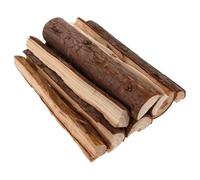 Toyvian 10pcs Rustic Faux Logs for Fireplace Decor, Brown Wood Decorative Firewood Sticks, Realistic Campfire Atmosphere for Party and Fire Pits, Natural-Looking Fake Wood Burning Fire