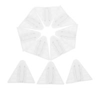 Toyvian 10pcs Safe Sliding Door Locks Adhesive Triangle Cabinet Safety Latches for Closet, Wardrobe Window Doors White Proofing Locks for Kitchen Bathroom