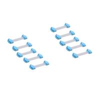 Toyvian 10pcs Safety Locks for Cabinets Boy Girl Locks for Cabinet for Childproofing Security Straps for Cupboards Protecting Boys and Girls from Unsafe Areas