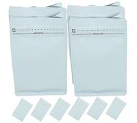 Toyvian 10pcs Self-sealing Food Packaging Bags for Coffee Beans Nuts Snacks Airtight Greaseproof Tear-resistant Kraft Paper Pouches Versatile Storage for Dry Foods and Tea