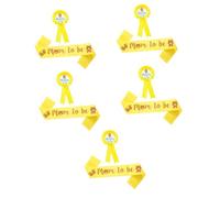 Toyvian 10pcs Shower Decorations Mom Sash Daddy Pin Badge Corsage for Boy Celebration Eye-catching Party Props for Memorable Events