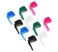 Toyvian 10pcs Silicone Clarinet Thumb Rest Pad Finger Tip Protectors Rounded Soft Grip Stability Easy Attachment for Professional Performances