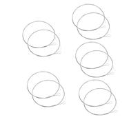 Toyvian 10pcs Steel Dulcimer String Accessories for Instrument Replacement and Easy to Install Steel Strings for Dulcimer Players and Musicians
