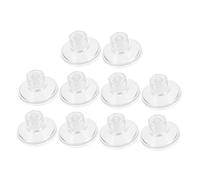 Toyvian 10Pcs Thread Suction Cups with Press Caps Nut High Transparency Aquarium Sucker for Fish Tank Glass Mirror Metal Surfaces Easy Install and Remove Strong Hold for Home and Kitchen
