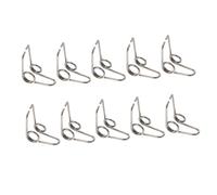 Toyvian 10Pcs Trumpet Watergate Key Springs Silver Rustless Sturdy Accessories for Drainage Components