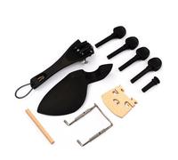 Toyvian 10pcs Violin Parts Ebony Wood Violin Accessories Bridge Chinrest Endpin Tuners for Violinists