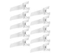 Toyvian 10pcs Volumizing Hair Root Clips White No-trace High Crown Styling Tool for Women Precise Root Setting Effortless Lift and Natural Volume for Fine Thick Hair Daily Wear