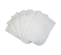 Toyvian 10pcs Washable Cotton Diapers Three Layer Soft Diaper Change Pad for Boy Girl Reusable Durable for Portable Use Cars Strollers and More