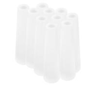Toyvian 10pcs White Pvc Plastic Tapered Yarn Cones 3°30′ Angled Spools for Hand Sewing Needles and Yarn Winder, Sewing Accessories for Knitting, Weaving, and Craft Projects