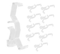 Toyvian 10pcs Window Blind Clips Secure Hold Valance Clips for Horizontal Wood Blinds Fit Replacement Accessories for Stability and Neat Appearance