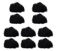 Toyvian 10pcs Windproof Microphone Cover Anti-splash Mic Sleeve for Noise Reduction Suitable for Studios Stages and Meetings Mic Protector