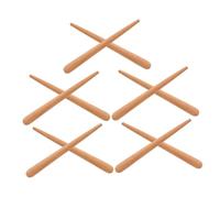 Toyvian 10pcs Wooden Rhythm Sticks for Boy Girl Natural Hardwood Percussion Instruments for Music Education and Family Bonding for Group Activities and Emotional Connection