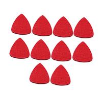 Toyvian 10pcs Wool Felt Guitar Picks Comfortable Grip Plectrums for Ukulele Acoustic Durable for Classic Guitar Bass Lightweight Easy to Carry Red