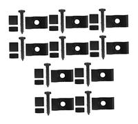 Toyvian 10set Electric Guitar Headstock String Retainers Durable String Guides for Electric Guitar and Bass Easy Installation Black Color