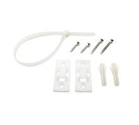Toyvian 10set Tip Plastic Buckles for Furniture Safety in White Securing Straps to Prevent Tip-Over in Home Use
