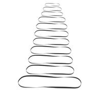 Toyvian 11pcs Flexible Rubber Phonograph Drive Belt for Record Player Smooth Easy Installation Compatible Turntables and Tape Machines