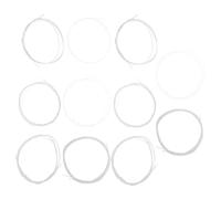 Toyvian 11pcs Silver-plated Nylon Oud Strings Set Alloy Winding for Warm Sound Nylon Core Acoustic Oud Strings for Beginners to Experts Playing Turkish Music