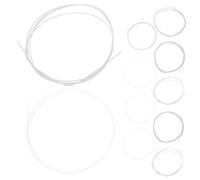 Toyvian 11pcs Silver-plated Nylon Strings Set Alloy Oud Strings Replacement Kit for Turkish Arabic Ouds Balanced Tension Warm Tone