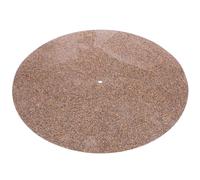 Toyvian 12-inch Cork Turntable Mat Vinyl Record Pad for Phonograph Players, 297mm Diameter Shock-absorbing Slipmat, Vinyl Player Accessories for Sound Isolation