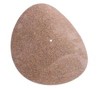 Toyvian 12-inch Cork Vinyl Record Mat Anti-vibration Pad for Turntables 1mm Thickness No Groove Design Reduces Noise and Improves Sound Quality