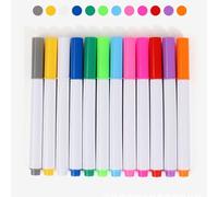 Toyvian 12 Pack Wipe-clean Neon Markers - Quick Drying Erasable Pens for Led Writing Boards & Acrylic Boards, Comfortable Grip & Vivid Colors for Kids Boys Girls Drawing Doodle