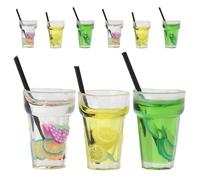 Toyvian 12 Scale Dollhouse, Tiny Beverage Models for Mini Bar and Tea Party Decor