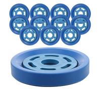 Toyvian 12 Sets American Style Fishing Hand Rope Rings Cast Net Accessories for Precise Separation of Branching Lines, Blue Plastic Sturdy Tools for Outdoor Fishing Equipment