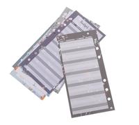 Toyvian 120 Sheets Budget Planner Inserts, Budget Planning Cards, 6-hole A6 Paper Refills, Prepunched for Binder, Visual Budgeting, Floral Pattern, Home Office Expense Recording