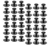Toyvian 120pcs Black Chef Buttons for Uniforms - Small 7mm Head, 12mm Base Garment Fasteners for Kitchen, Restaurant Hotel Workwear Sewing Accessories