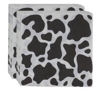 Toyvian 120pcs Cow Print Napkins for Party Tableware High Absorbency Paper Napkins with Decorative Animal Print Convenient and Hygienic for Cocktail Party and Kitchen Dinner