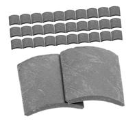 Toyvian 120pcs Miniature Roof Tiles Model Lifelike Simulation Roof Bricks for DIY Crafts for Mini Gardens Sand Table Decor and Micro Landscape Accessories