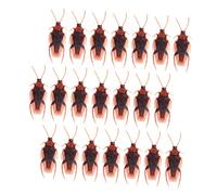 Toyvian 120Pcs Realistic Fake Cockroaches for Pranks Scary Halloween Trick for Party Fun Spoofing Friends Safe Material for April Fool Day