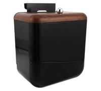 Toyvian 12l Hanging Compost Bin with Lid, Mountable Kitchen Trash Bucket in Black Abs Material, Space-saving Design for Cupboard or Bathroom Use, Minimalist Look Waste Bin for Food Waste